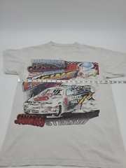 J GALT USA STREAM RACING T-SHIRT Men Small White Graphic Print..#14772