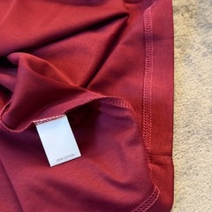 Murano Liquid Luxury Mock Neck Shirt Mens 4XB Burgundy Long Sleeve Cotton NWT