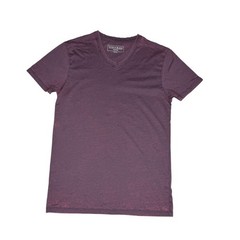 Buckle Black Burnout V-Neck T-Shirt Mens Size M Deep Purple Short Sleeve Grunge