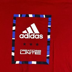 Adidas Shirt Men’s Medium Red Creators Unite Cotton Pullover Crew Neck Tee