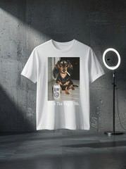 Unisex Funny I Got That Dog in Me Dachshund Weiner Dog Smoking Meme Graphic T Sh