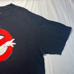 Ghostbusters Classic Logo Graphic T Shirt Mens 2XL Black 2008 Movie Promo Tee
