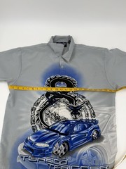 Silver Point Turbo Trigger Shirt XL Y2K Street Racing Graphic Korea