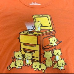 ORIGINAL COPYCAT clever tee XL Threadless 2013 kittens T shirt Budi Kwan