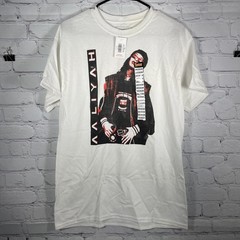 2 Aaliyah Official White T-shirt And Black T-shirt Size Medium Light Weight Read