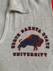 Vintage Late 70s Champion Blue Bar Tag Collared Short Sleeve Sweatshirt NDSU M