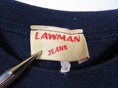 VTG World Class Denim Lawman Jeans Boot cut made in USA T-Shirt L