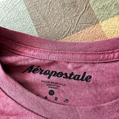 Aéropostale Men’s M Burgundy Short Sleeve Crew Neck New York Logo T-Shirt