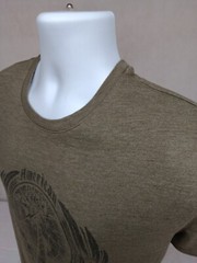 Lucky Brand Mens Large Green American To The Core Dunagrees Short Sleeve T-Shirt