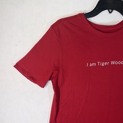 NIKE MENS “I AM TIGER WOODS” T SHIRT Size Medium CW2577 687 Red