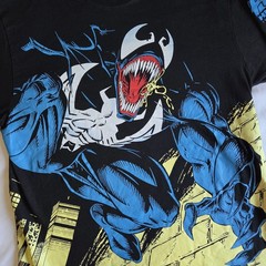 HUF x Marvel Comics Venom AOP Symbiote Spider-Man Y2K Black Lrg Graphic T-Shirt