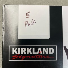 Kirkland Signature 5-Pack Men’s M Crew Neck T-Shirts Combed Cotton White d1618