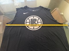 NIKE TEE SHIR (SLEEVELESS) FOR MEN. ( BLACK / WHITE ) SIZE – XXL. L.A.CLIPPERS.