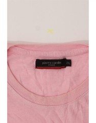 PIERRE CARDIN Mens Graphic T-Shirt Top 2XL Pink Polyester AN05