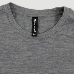 Merino protecT Wool Base Layer T Shirt Mens Medium Gray Casual Lightweight