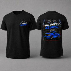 Custom F-150 Coyote 5.0 T-Shirt – Front & Back Graphic – Multiple Truck Colors