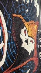 Vintage Wizard Wear Glow In The Dark Skulls Sz L 22×28 Rare Distressing