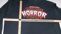 Halloween Horror Nights HHN 2023 Studio Screamers Black Long Sleeve T-Shirt 3XL