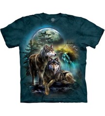 The Mountain Men’s Graphic Tee Wolf Lookout T-shirt Size L