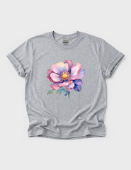 Watercolor Flower Graphic Tee Adult Botanical Floral Nature Tshirt Art Boho Gift