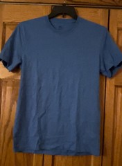 Blue T-Shirt Cotton Blend Unisex Small Dist Rict Perfect New No Tags