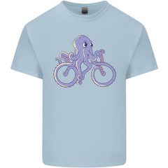 A Cycling Octopus Funny Cyclist Bicycle Mens Light Cotton T-Shirt