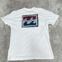 Billabong White Men’s Medium Crew Neck Short Sleeve T-Shirt FREE SHIPPING