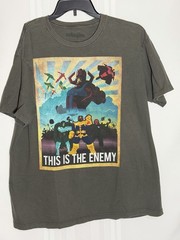 Marvel Villains Thanos Galactus Doom Graphic T Shirt WeLoveFine XL Green