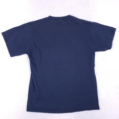 Vintage Tultex Duh Graphic T-Shirt Mens Large Navy Blue Cotton Short Sleeve Tee