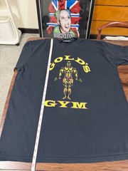 Gold’s Gym Graphic T-Shirt Black Comfort Colors XL Bodybuilding Fitness Gym Tee