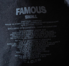 Famous Stars & Straps T-Shirt Adult Small Black Pink Logo Y2K