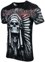 XTREME COUTURE by AFFLICTION Men’s T-Shirt PALA Skull Black Tattoo S-5XL