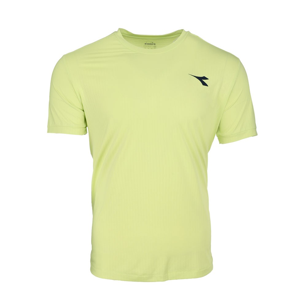 diadora Icon Crew Neck Short Sleeve Athletic T-Shirt Mens Green Casual Tops 1807