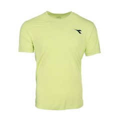 diadora Icon Crew Neck Short Sleeve Athletic T-Shirt Mens Green Casual Tops 1807