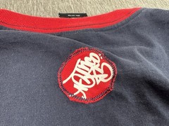 Vintage JNCO Jeans T-Shirt Mens XL Blue Red Apparel Grunge Skater Y2K Rap Tee