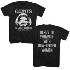 Jaws 70’s Thriller Movie Here’s To Swimmin With Bow Legged Women Men’s T Shirt