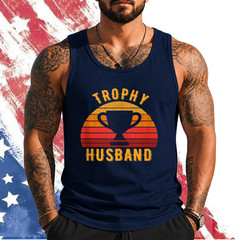 Trophy Husband Funny design for Cool Father or Dad Tank Top