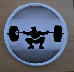 Fitness Body Motivational Motivation Gym Patch Badge weights weight lifting