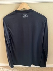 Men’s Black Under Armour Heatgear Loose T-Shirt Long Sleeve Size S ~ Small