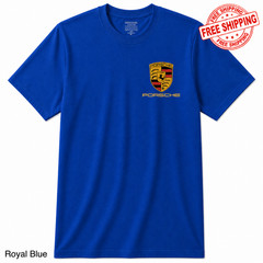 Porsche Motorsport Racing Shirt Performance Car Logo Graphic Tee Size S-5XL