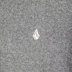 Volcom Men’s XL Encore Marled Thermal Long Sleeve Crew Neck T-Shirt Gray Cotton