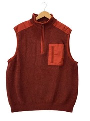 Other Brands Knit Sweater (Thick) XL Wool Red Solid Color