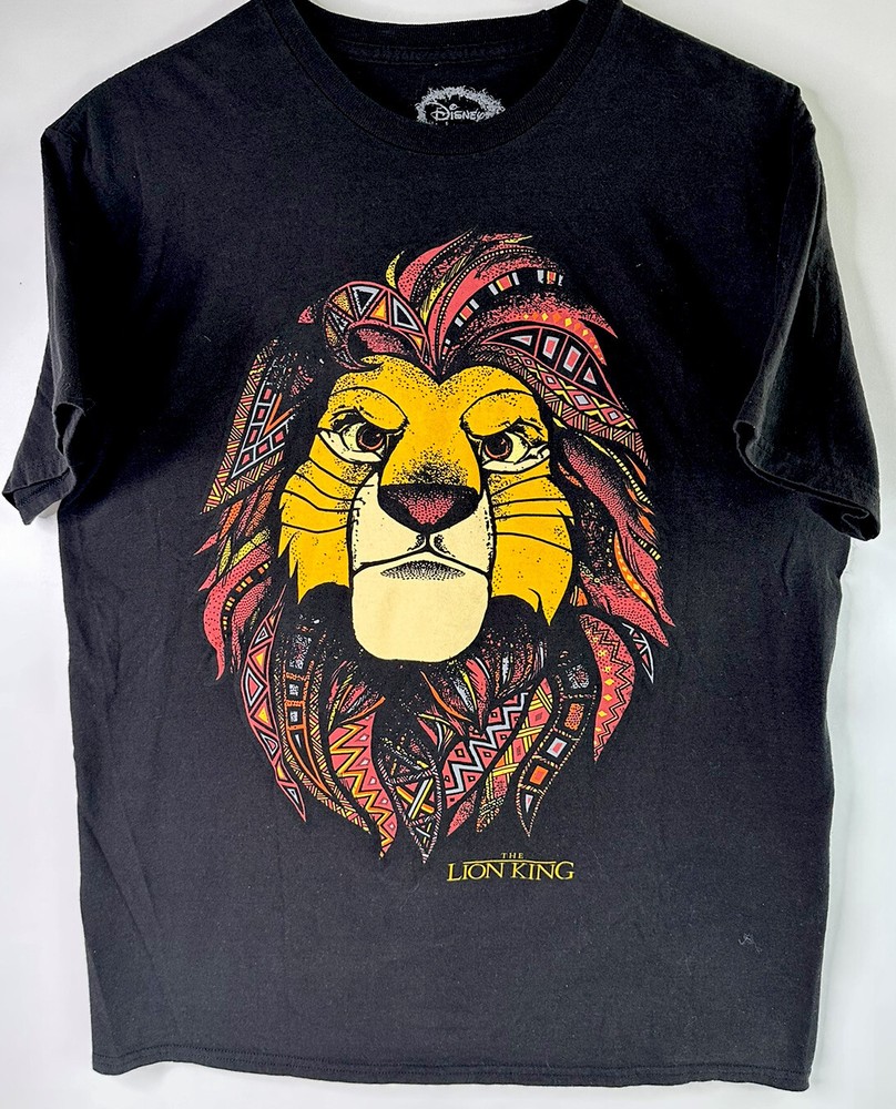 LION KING T-Shirt Mufasa Simba Gray Adult Size L