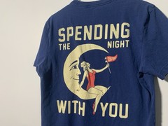 J.Crew x Oxford Pennant Men’s M Navy Cotton Graphic Print T-Shirt Moon Art