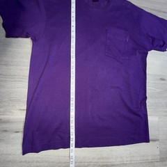 VTG BVD Purple shirt Single stitch Blank Pocket Size X Large 90s