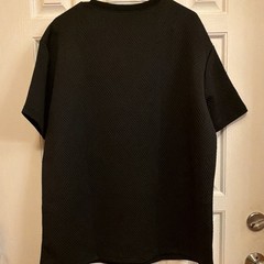 Runcati Men’s Black Geometric Knit Crew Neck Short Sleeve T-Shirt XL M5W242