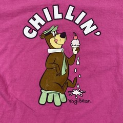 Hanna Barbera Collection Graphic T Shirt Mens X-Small Yogi Bear Chillin 90s Y2K