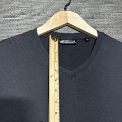 Travis Mathew Shirt Men’s Large Black V Neck Short Sleeve