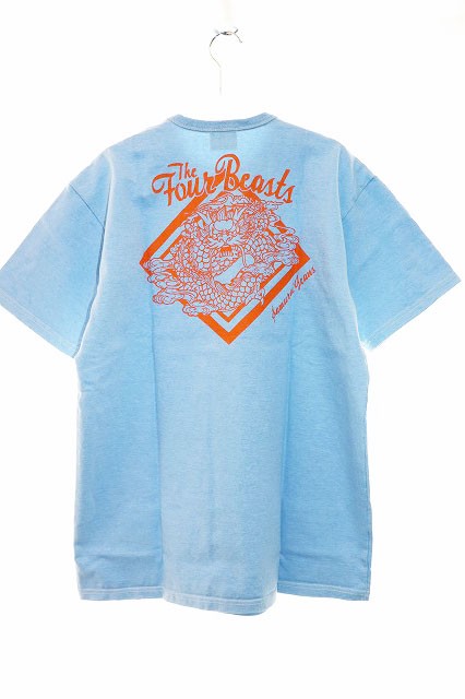 Samurai Jeans 15SS SJST15106 XL Size Blue 20s Cation Color Heather Tshirt Made