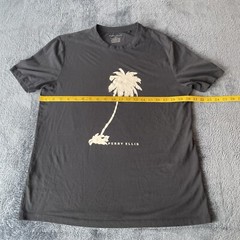 Perry Ellis Men’s Short Sleeve Black Logo T-Shirt Large